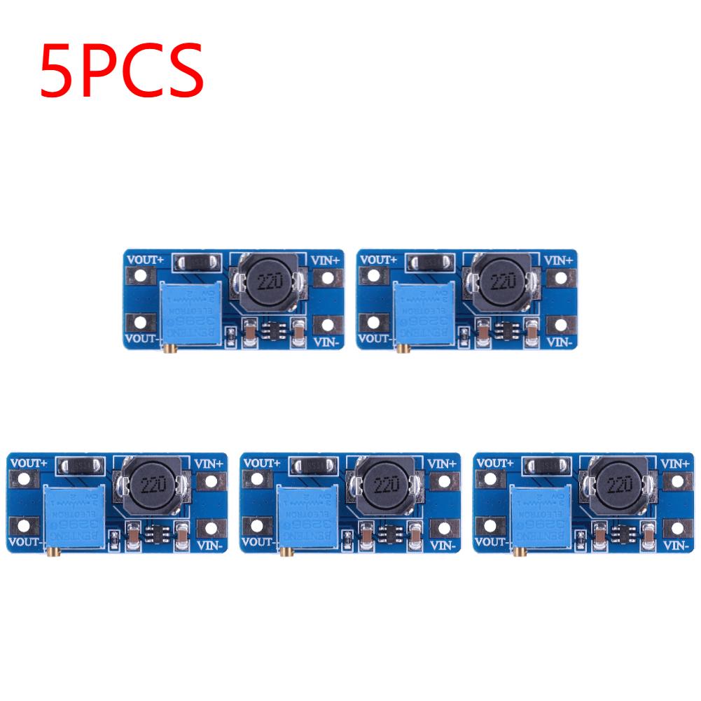 10PCS MT3608 DC-DC Step Up Converter Module Adjustable Booster Power Supply Module Voltage Regulator 2A Max 2V-24V To 5/9/12/28V