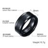 Unisex Exquisite tungsten steel men 's rings black tungsten ring fashion jewelry