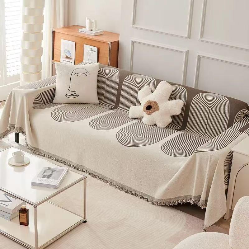 Universal Sofa Towel Sofa Cover Anti-cat Scratch All-season Chenille Living Room Sofa Cover Blanket all-inclusive Anti-Slip Sofa Towel, Couch Cover
