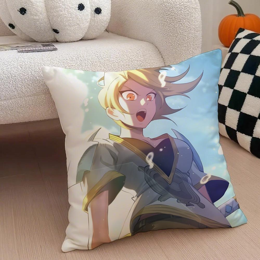 Anime Action HHardcore Leveling WWarrior Cushion Cover Throw Pillow Cover Hidden Button Durable Polyester Chair Cushion