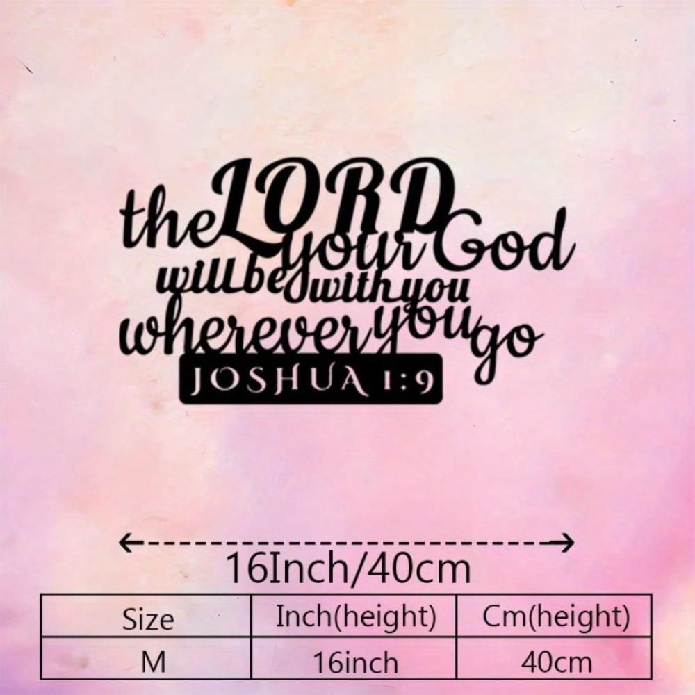 

Joshua 19:9 Metal Wall Art Biblical Scripture Christian Home Decor Indoor Outdoor Gift різнокольоровий