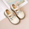Girls' leather shoes, new spring and autumn British princess shoes, soft-soled black children's loafers, big kids' single shoes for summer