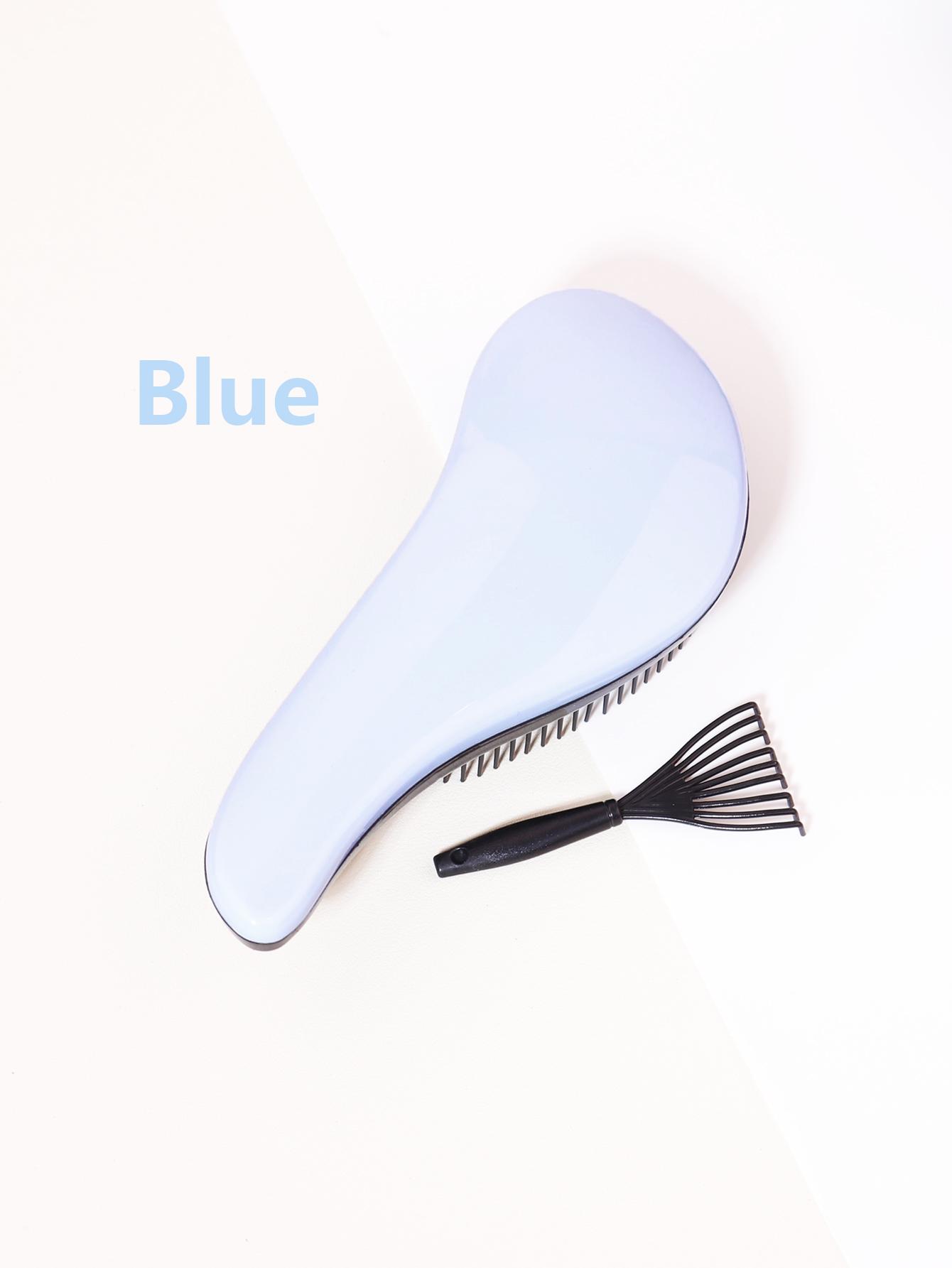 Cute Massage Hair Brush Set - Shower Hair Brush, Includes Comb Cleaning Claws, Dolphin Shaped Design,Special for real hair wigs