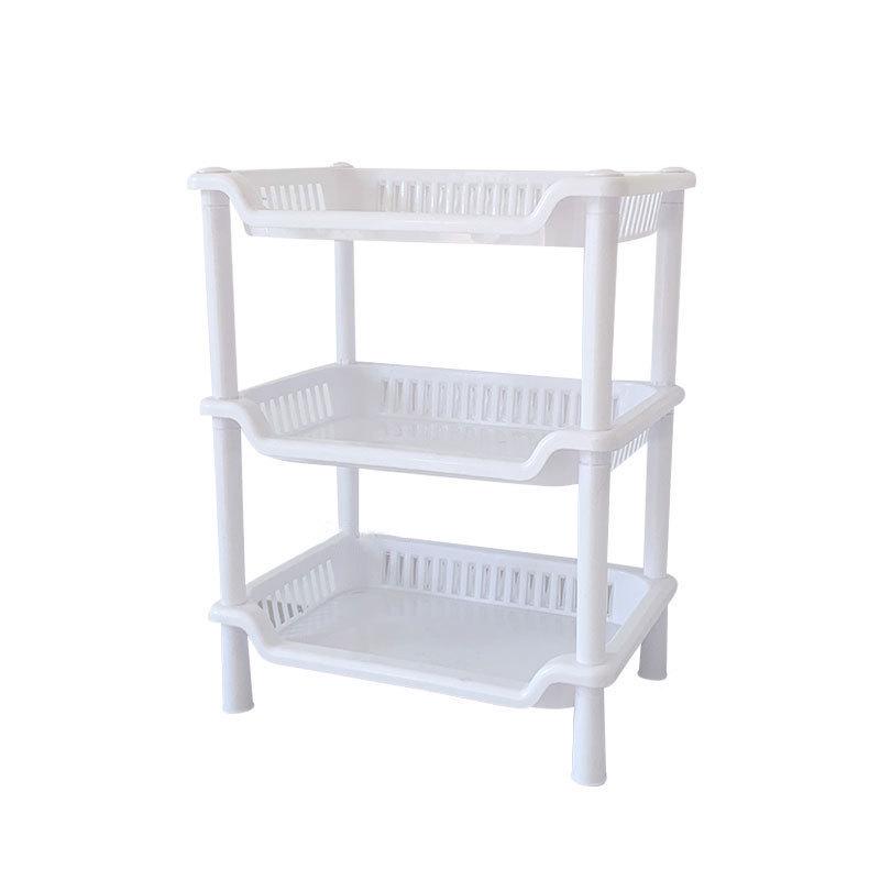 Scaffale multi-livello per organizzazione in cucina, bagno e sulla scrivania