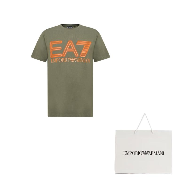 EMPORIO ARMANI EA7 T Shirt Men's Army Green 3DPT37-PJMUZ-1846