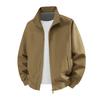 Men's Spring Autumn Vintage Jackets Stand Collar Loose Windproof Outerwear Coats Men Moto Biker Jacket