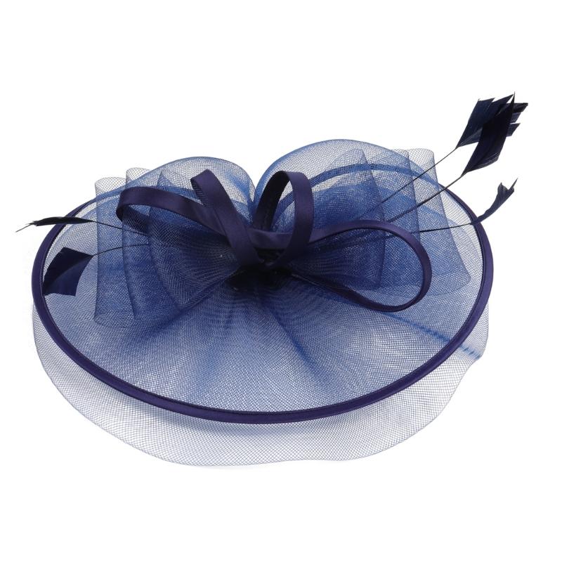 Retros Feather Mesh Hair Clip Handmade Elegant Hair Accessory For Women Wedding Party Retros Style Lightweight Decoration