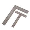 Mini Escuadra T/L Herramienta de Diseño de Medición Acero Inoxidable Escuadra de Ángulo Recto Regla Giratoria de 90 Grados Calibre de Precisión para Construcción y Enmarcado