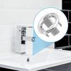8Pcs Bathroom Kitchen Sink Overflow Ring,Bathroom Kitchen Sinks Basin Trim Cover Round Hole Insert In Caps,Hollow Ring Triangle Replacement Ceramic