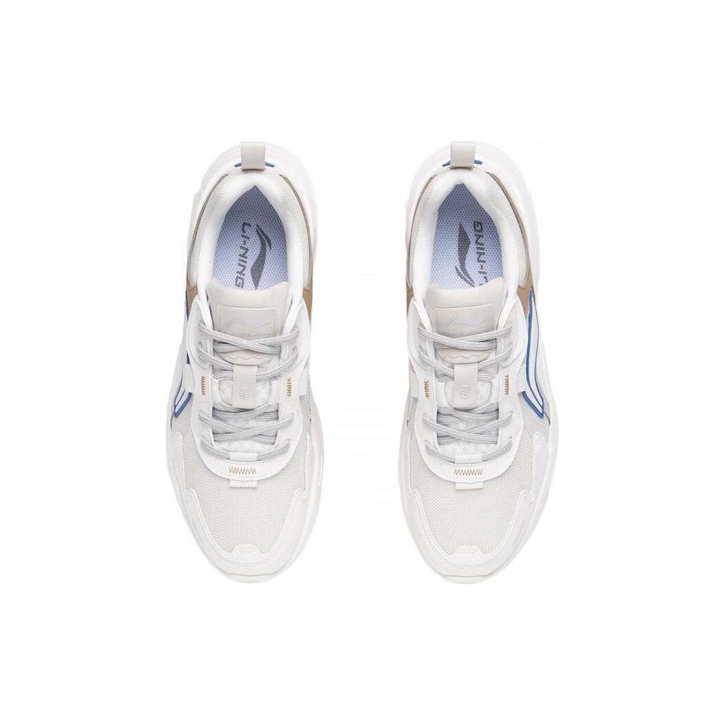 Li Ning Cloud Sea Textile, Synthetic Leather Slip Resistant Abrasion Resistant Low Top Sports Casual Shoes Men's AGCT153-3