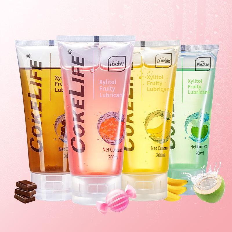 Lubrifiant 200 ml Fraise Fruit Sexe Oral Lubrifiant à base d'eau Massage Orgasme Gel Vaginal Anal