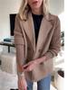 Women's Woolen Suit Collar Casual Coat - 2025 Spring Collection