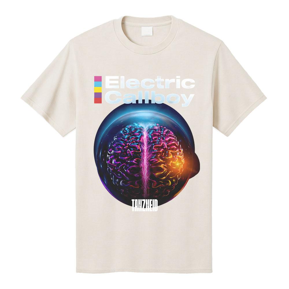Camiseta con Portada del Álbum Tanzneid ELECTRIC CALLBOY Diseño de Banda Camiseta Unisex Streetwear Algodón Holgada Mujeres Hombres Camisetas Merchandising Gráfico