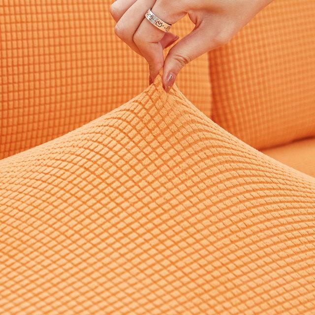 Plush Plush-touch Sectional Corner Sofa Cushion Cover Couch Seat Backrest Mattress Protector Case Elastic Slipcover For Chaise Longue