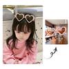 New Children Love Sunglasses Fashion Baby Sun Glasses Cute Girl Alien Peach Heart Decorative Glasses Uv400