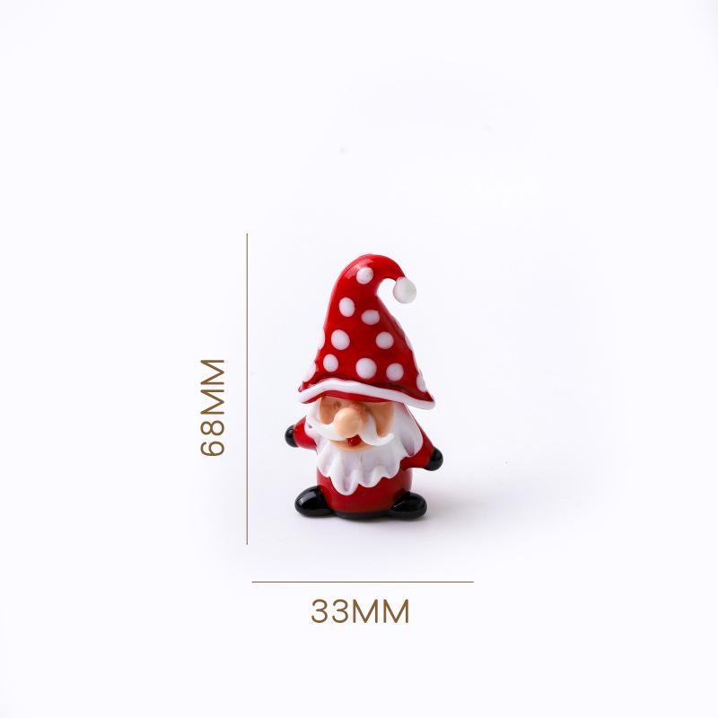 Christmas Glass Ornament Christmas Tree Santa Claus Creative Cartoon Desktop Ornament Car Ornament Decoration Gift