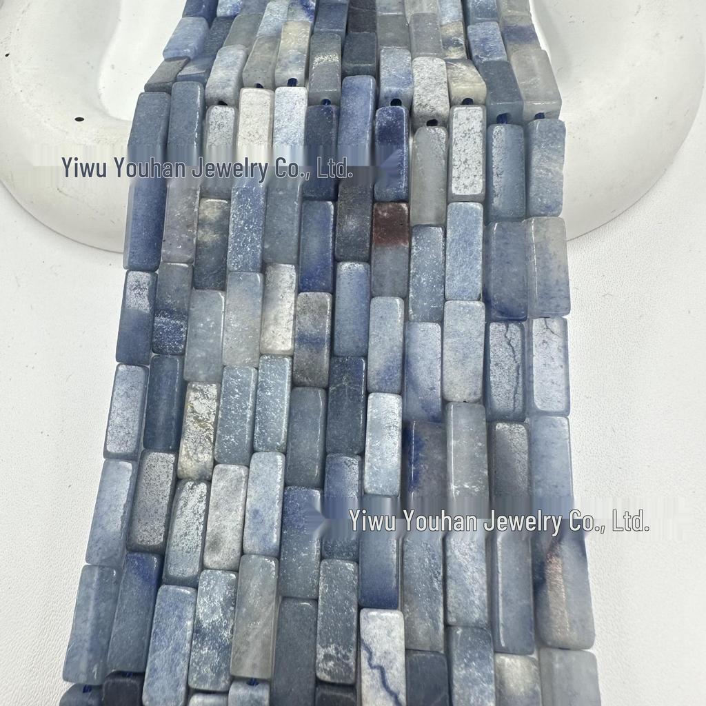 4x13mm Natural Stone Rectangle Bar Beads for DIY Jewelry and Bracelets