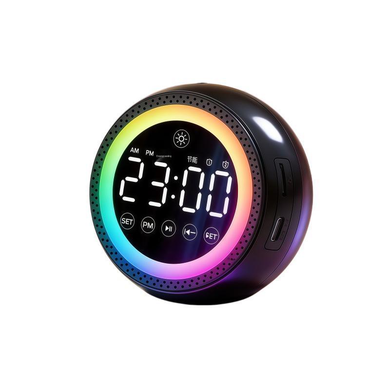 Smart Voice T33 Multi-Functional Bluetooth Alarm Clock with Super Loud Speaker for Office & Student Use
