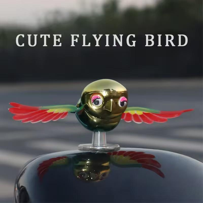 non-toxic Car Ornaments Cute Realistic Flying Bird Eco-friendly Helmet Accessories Creative Personalized Electric Vehicle Decoration