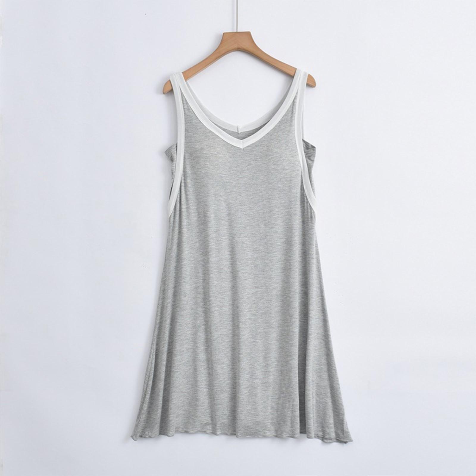 

Женское летнее платье свободного покроя для пляжного отдыха, повседневное платье-жилет с глубоким V-образным вырезом, элегантное платье-рубашка XL