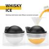 Large Silicone Ice Cube Tray With Lid Big Ice Ball Maker Round Sphere for Whiskey/ Cocktails/Bourbon