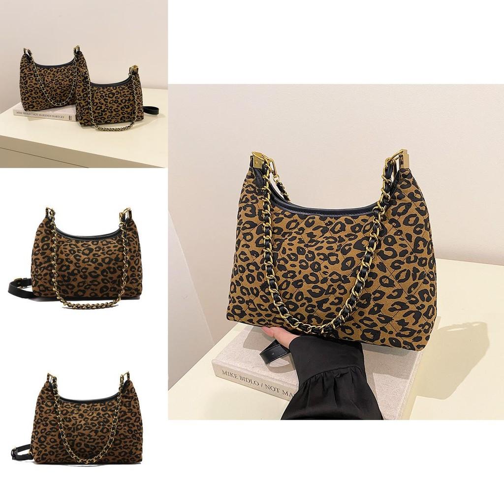 Stylish And Chic Fashion Leopard Print Small Tote Bag For Women Perfect For Winter Use