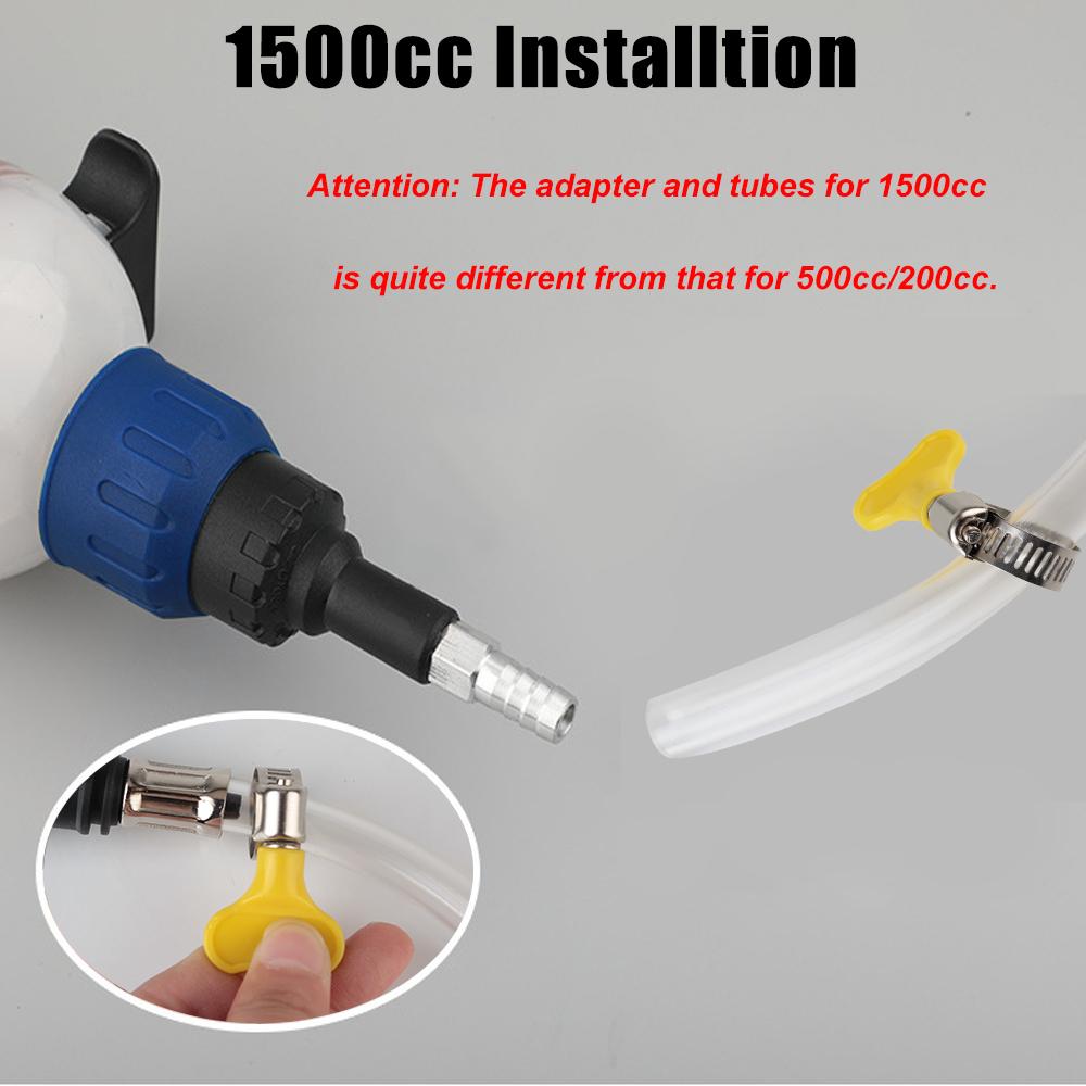 Suction Vacuum Fuel Transfer Filling Syringe Car Oil Fluid Extractor Manual 200cc 500cc 1500cc Brake Liquid Car Supplies