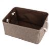 Foldable Fabric Storage Bin Basket toy Clothes Towel Laundry Box Container Brown L