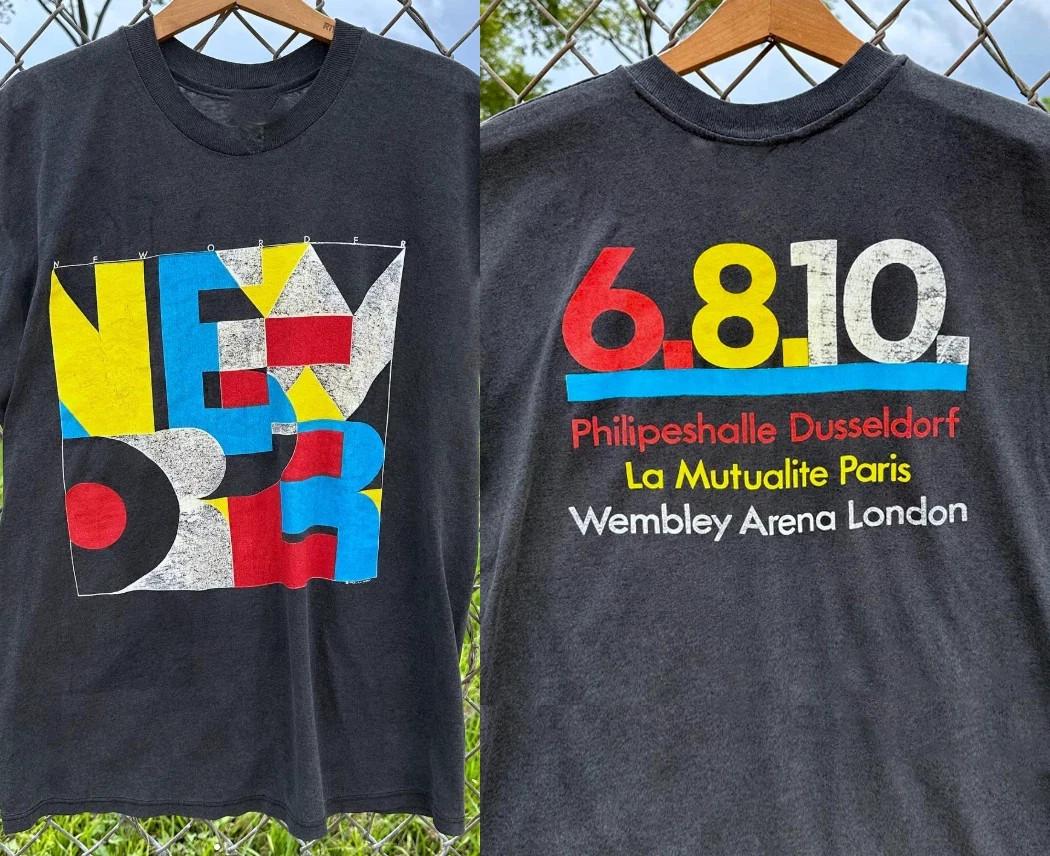 New Order band tour Cotton Unisex T-Shirt Full Size XXXXL