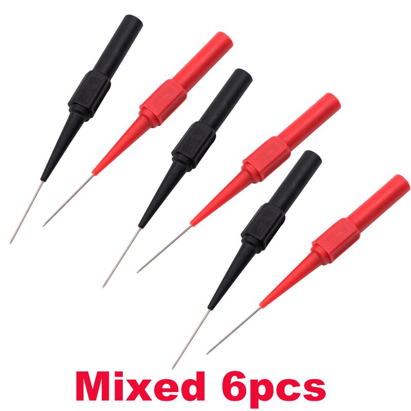 10Pcs 30V Car Tip Probes Diagnostic Tools Auto Multimeter Test Leads Extention Back Piercing Needle Tip Probes Mechanical Tools