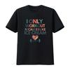 I Only Workout Because Like Ice Cream T Shirt Food Present For Foodie Relatable Quote Vintage Soft Unisex Graphic
