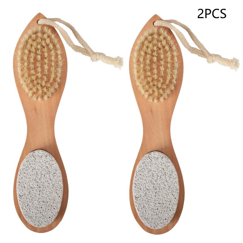 1/2PCS 4-in-1 Foot File Callus Remover Foot Care Tool Foot Pumice Stone Dead Skin Remover Brush Cuticles Nails