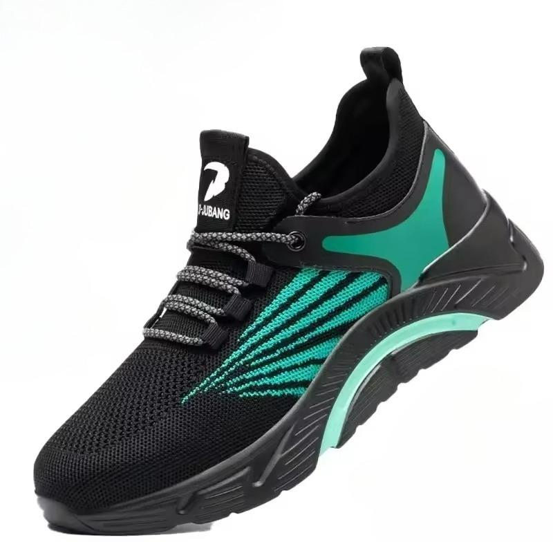 Neue Herren-Sicherheitsschuhe Atmungsaktive Stahlkappenschuhe Durchtrittsicher Anti-Quetsch-Sneakers Schutzstiefel Leichte Arbeitsschuhe für Herren