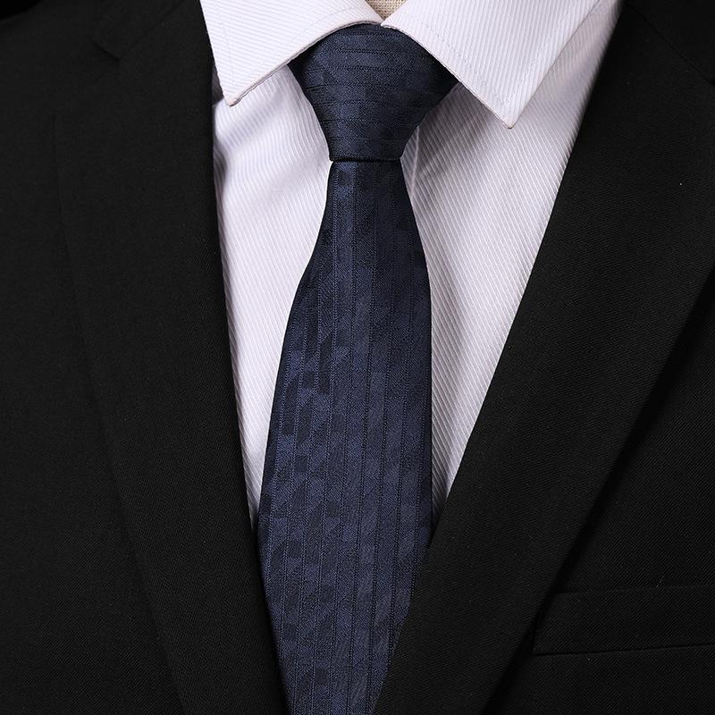 Fashion Versatile Casual Men And Women Retro Hong Kong Style Business Dress Groom Wedding Korean Version 8Cm Hand-Patterned Tie