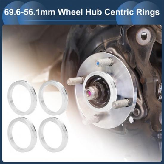 

OD 696mm to ID 561mm Car Wheel Hub Centric Rings Aluminium Alloy 4 Pcs
