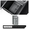 For Tesla Model Y Juniper/Launch 2025 Center Console Lower Layer Storage Box Organizer Tidying Interior Accessories Storage Tray
