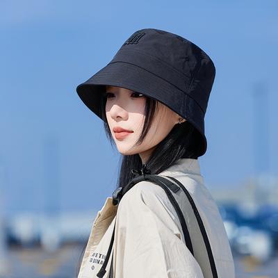 Women's Bucket Hat Spring Summer Hats For Women Men Embroidered Letter Sunscreen Sunshade Quick Dry Fisherman Cap Travel Outdoor