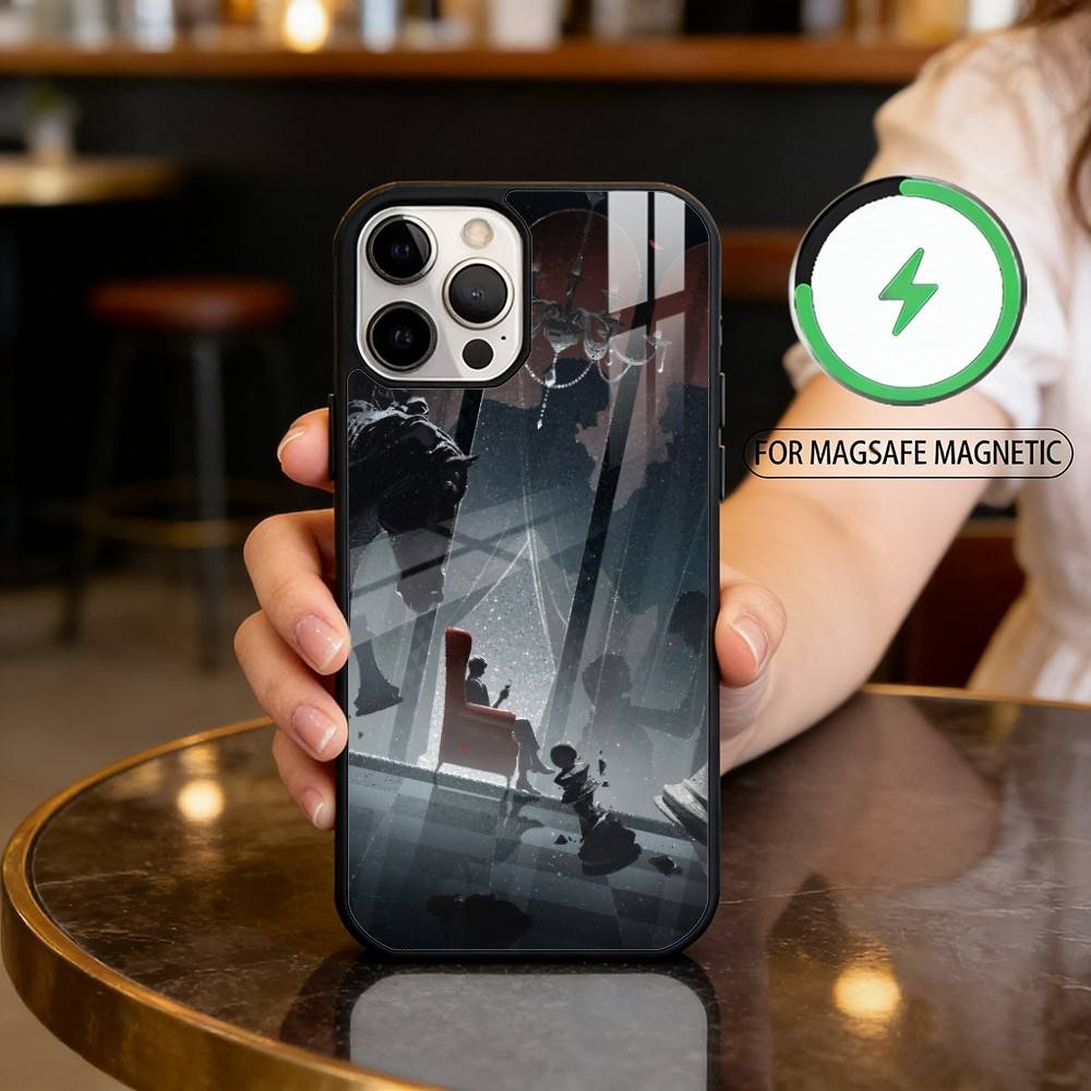 

Чехол для телефона Sylus Love And Deep Space для iPhone17,16,15,14,13,12,11 Plus,Pro Max Магнитный Для Magsafe Беспроводной Зарядки iPhone14PRO