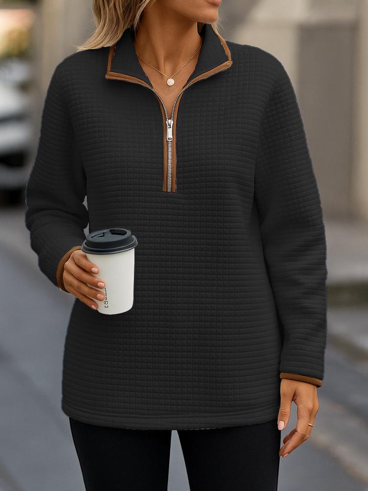 Повседневный пуловер с лацканами, длинными рукавами и свободного кроя, из сетчатой ткани, многоцветный, женская толстовка, удобная посадка, модный, универсальный для повседневной носки и улицы XXXL