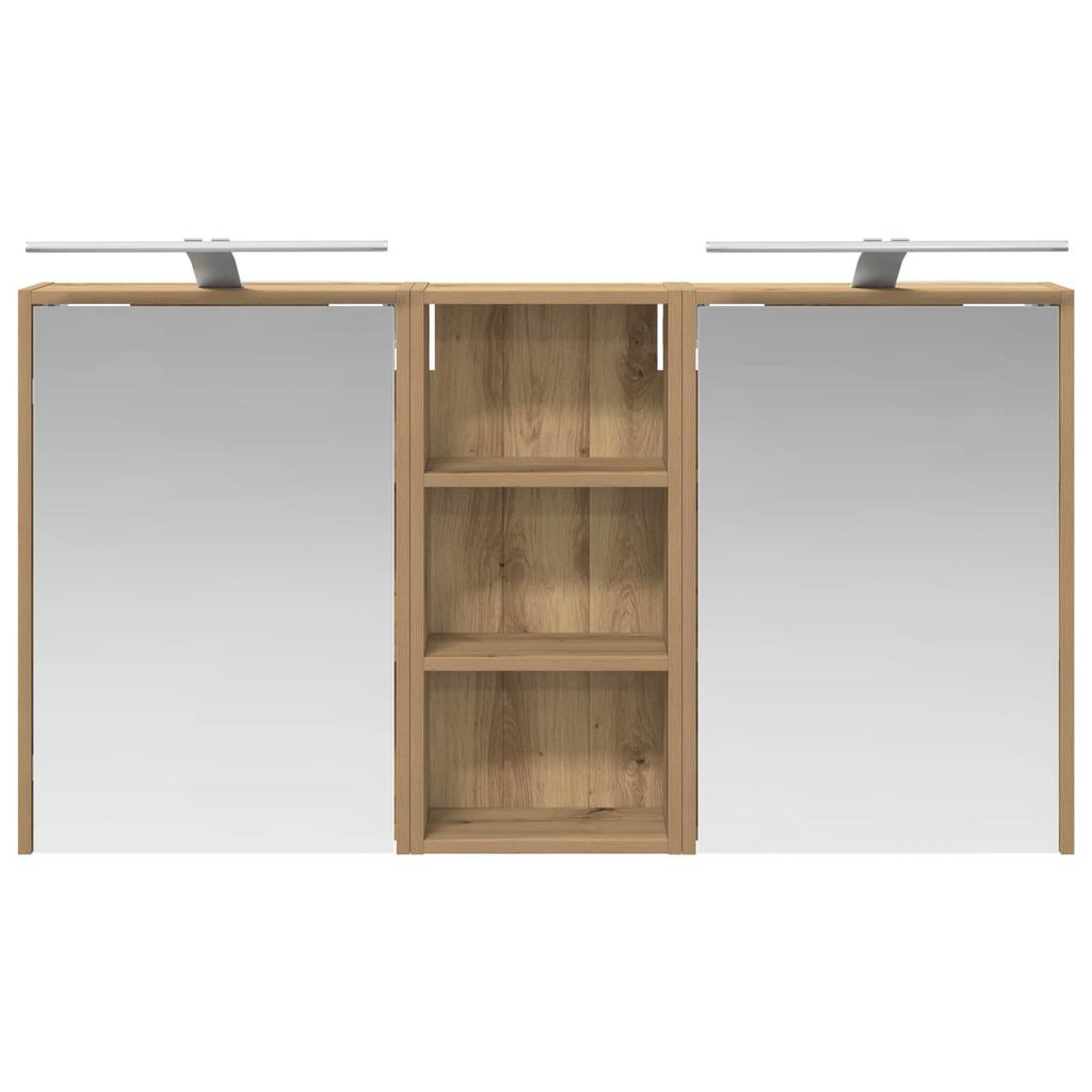 Bathroom Cabinet Set 3 pcs 116 x 16 x 62.5 cm engineered wood