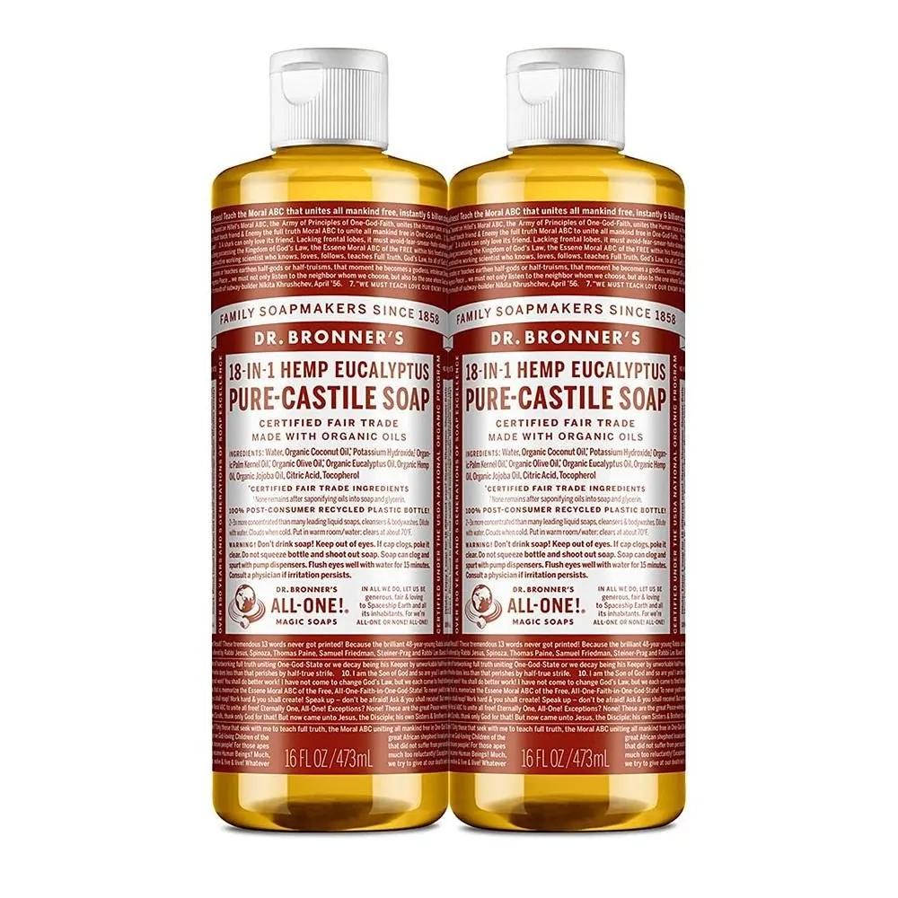 Доктор. Жидкое мыло Bronner s 473 мл 2 шт. Эвкалипт