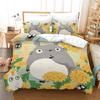 My Neighbor Totoro Cartoon 3d Bedding Set Anime Twin Full Queen King Comforter Cover Set with Pillowcase 2/3pcs Duvet Cover Sets