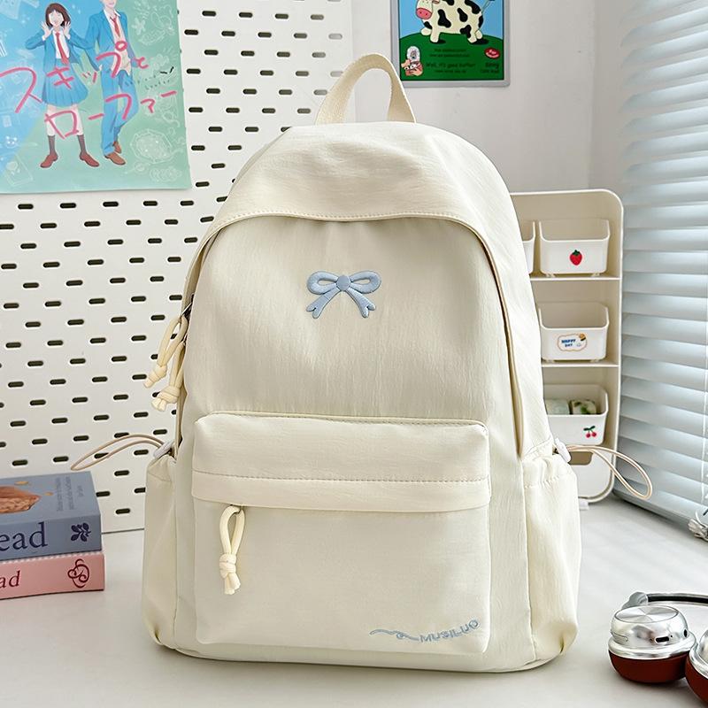School Bag Female, Versatile and Simple Ins Korean Version Backpack Japanese High Value Small Fresh Backpack Student School Bag