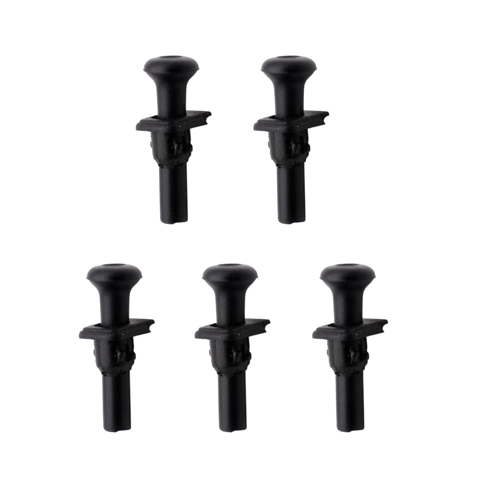 

5 комплектов кнопок блокировки дверей автомобиля, основание ручки блокировки для Golf Mk2 Mk3 Jetta 2 3 Scirocco Passat B2 Polo 191837187 чёрный