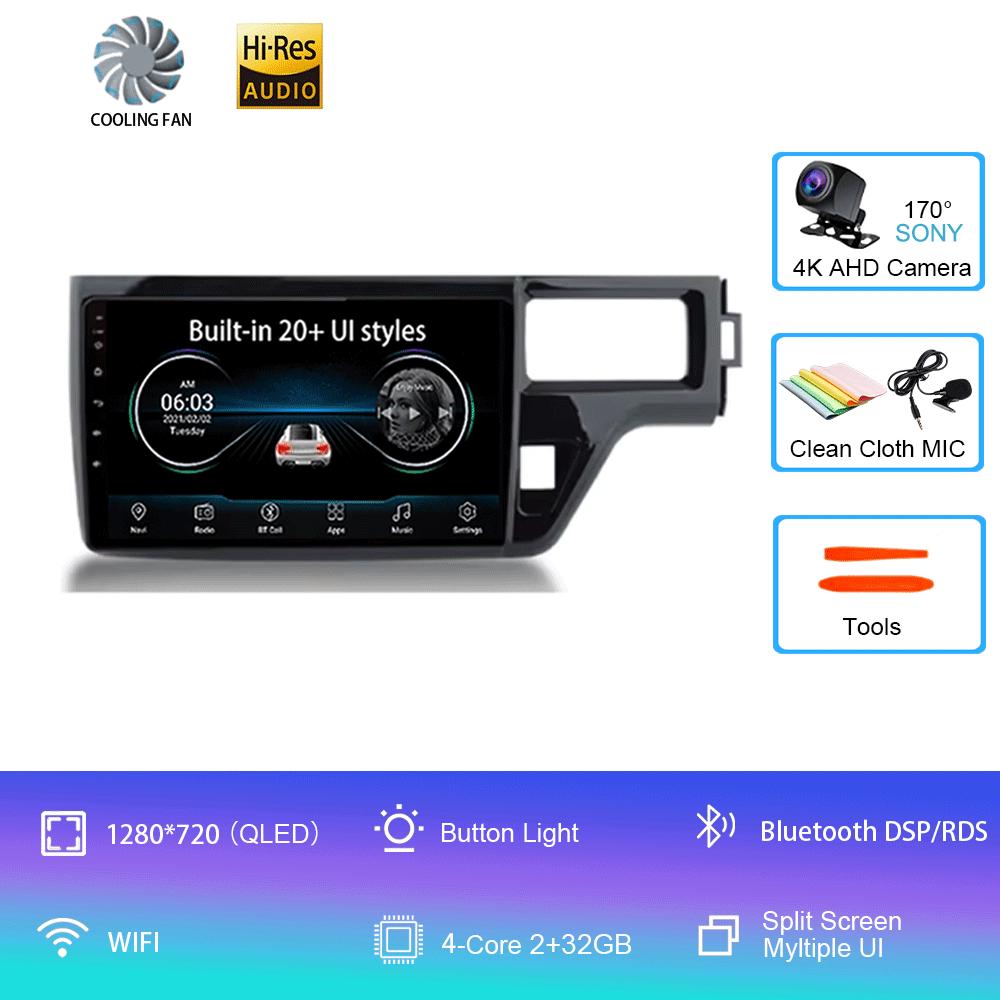 

Для Honda Stepwgn 5 2015 - 2021 RHD Автомобильное радио Мультимедийное головное устройство QLED Система Навигации GPS Авто Android 2 Din DVD CHINA