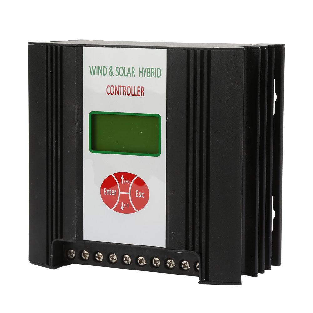 24V 300W 400W 600W Hybrid Solar Wind Charge Controller with LCD Display(Wind 600W+Solar 300W)