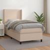 3132362 vidaXL Divan Bed with Mattress Cappuccino 90x200 Cm