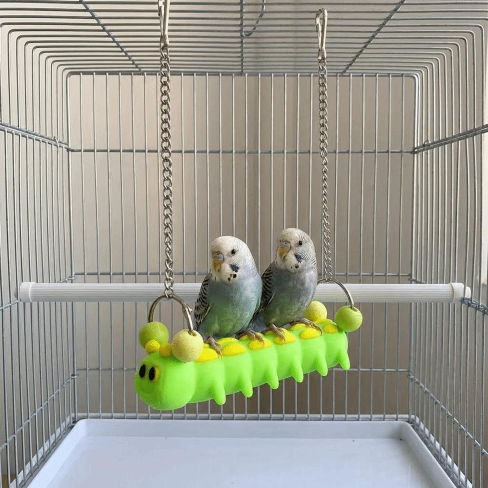 Bite Resistant Parrot Perch Stand Durable Parrot Swing Toy Fun Birds Climbing Ladders Training Toy