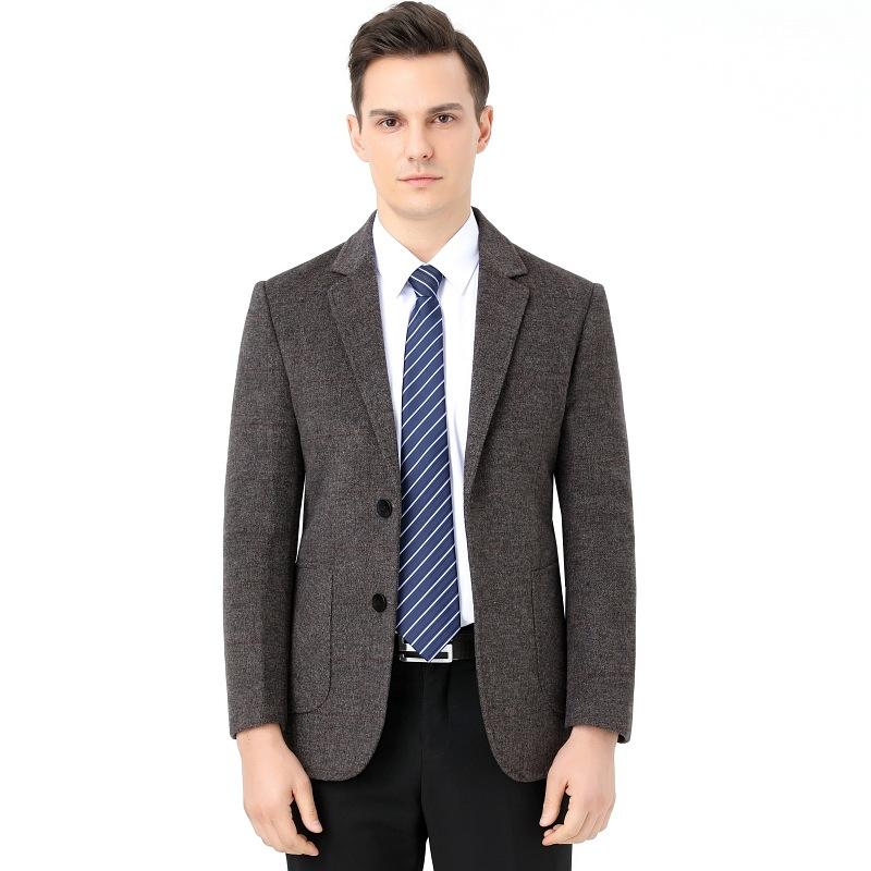 

Зимнее двухстороннее кашемировое пальто мужской деловой костюм шерстяное пальто для мужчин среднего возраста короткий стиль модный 195