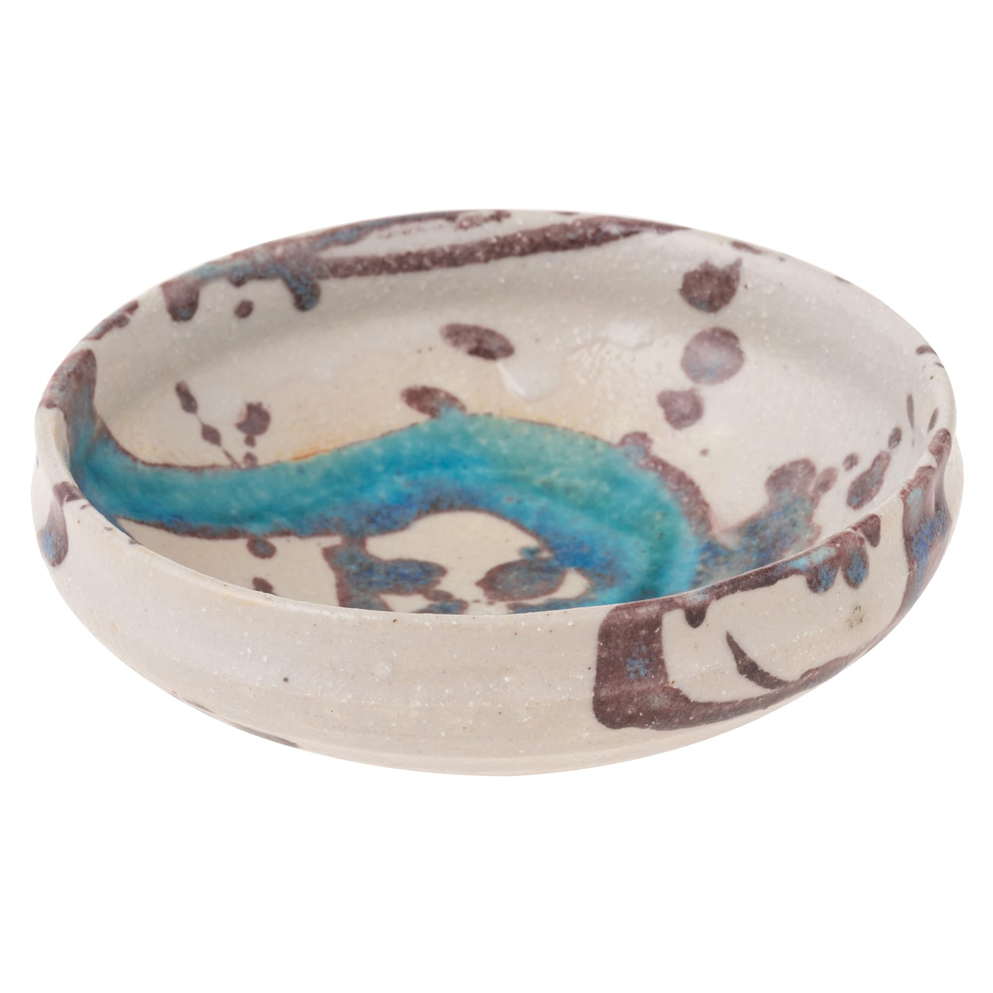 

Marui Seito Shigaraki Ware Hechimon Bowl, approx. 14cm diameter, Glacier Blue, MR-3-4228